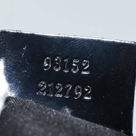 GUCCI Bamboo Hand Bag Enamel Black 93152 212792 Auth ep4078 - Picture 12 of 16